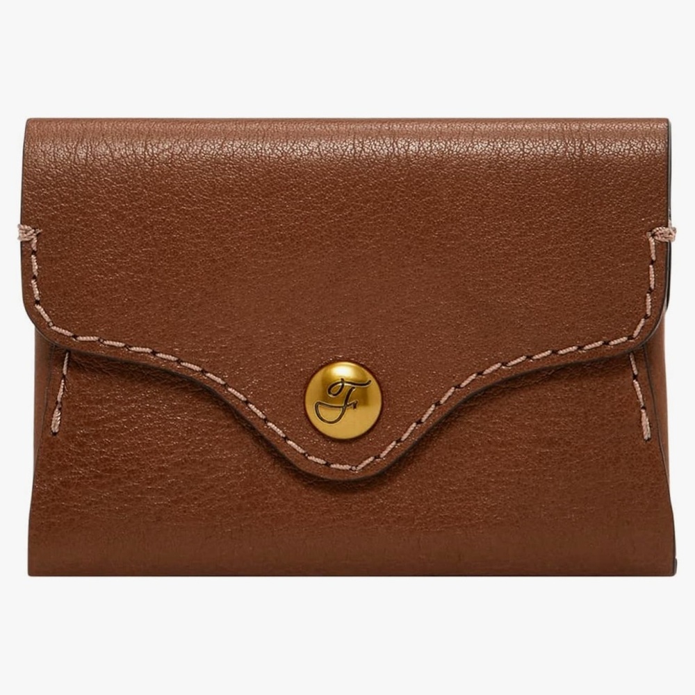 Fossil | Women's Heritage Brown Leather Card Wallet | NWT